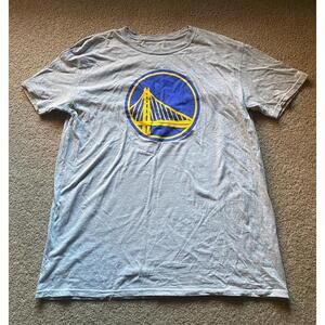 Fanatics Nba Golden State Warriors Logo Grey T-Shirt - Large - Vgc